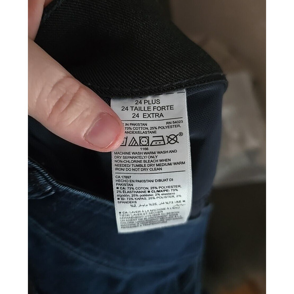 Old Navy Rockstar Blue Denim Super Skinny High Rise Jeans Womans Plus Size 24 - Picture 4 of 4